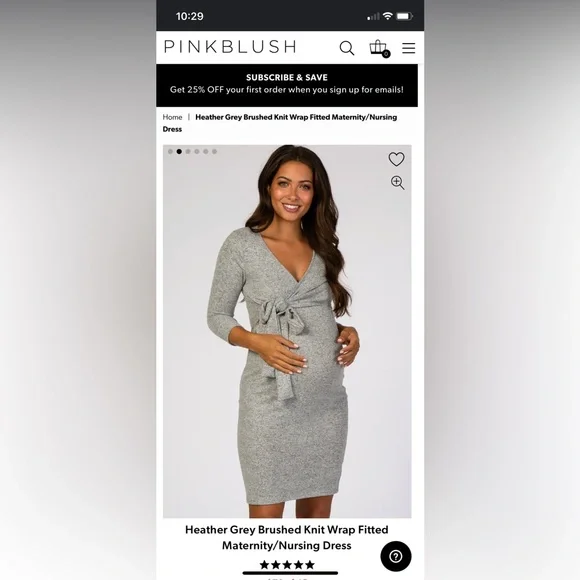 slim fit dress slacks Blake Oversized Maternity & Nursing Lounge Dress | Grey Heather